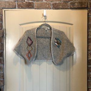 Anthropologie Folk Bird Shrug